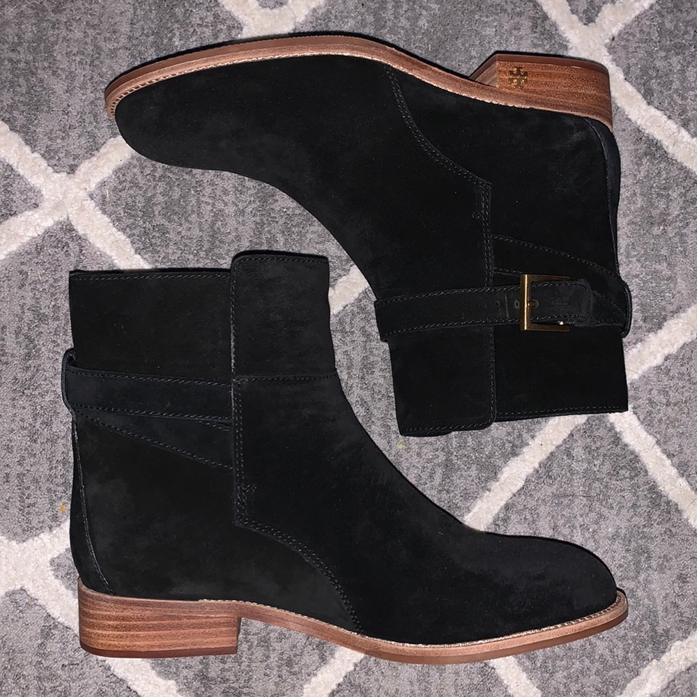 Brand new suede Tory Burch ankle boots
